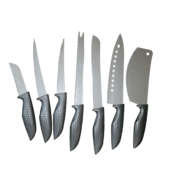 Titanium II Professional Knives Set of 15 with Knife Block Wooden Storage Holder - Picture 4 of 15